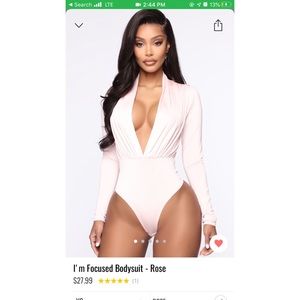 FashionNova ‘I’m Focused’ bodysuit